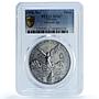 Mexico 1 onza Libertad Angel of Independence KM-613 MS 67 PCGS silver coin 1998