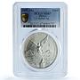 Mexico 1 onza Libertad Angel of Independence KM-613 MS 67 PCGS silver coin 1997