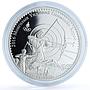 Mongolia 500 togrog Olympic Games Rio Archery Horse proof silver coin 2016