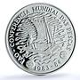 Mozambique 50 meticais FAO KM-106a Food Day Ship Boat proof silver coin 1983