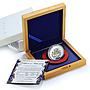 Cook Islands 5 dollars Year Dragon Prosperity Coloured KM-1446 silver coin 2012