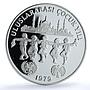 Turkey 500 lira Year of the Child KM-931 UNICEF Mosque proof silver coin 1979