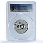 Mexico 200 pesos Football World Cup KM-526 Soccer MS 68 PCGS silver coin 1986