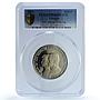 Uruguay 2000 pesos Spanish Royal Visit KM-131 PR 66 PCGS silver coin 1983
