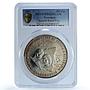 Nicaragua 250 cordobas Royal Visit KM-79 Olympics PR 63 PCGS silver coin 1992