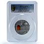 Palau 10 dollars Taj Mahal India KM-724 Tiffany Art SP 70 PCGS silver coin 2014
