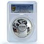 Solomon Islands 5 dollars Moon Landing KM-1040 Space PR 69 PCGS silver coin 2019