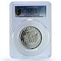Korea South 1000 won U N Forces KM-13 Soldiers Flags PR 67 PCGS silver coin 1970