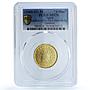 Spain Valencia Carlos I 4 Ducado 1516 Restrike Gilt MS 70 PCGS silver coin 2000