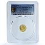 Gibraltar 1/25 royal Cherubs KM-896 Religion Angels PR 68 PCGS gold coin 2001