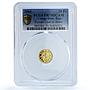Congo Democratic 20 francs Ferrari KM-144 Logo Horse PR 70 PCGS gold coin 2004