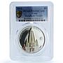 Palau 5 dollars Mahabodhi Temple India KM-712 Wonders PR69 PCGS silver coin 2014