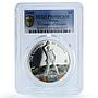 Palau 5 dollars Colossus Rhodes Greece KM-210 Wonders PR69 PCGS silver coin 2009
