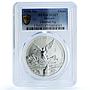 Mexico 1 onza Libertad Angel of Independence KM-613 MS 67 PCGS silver coin 1998