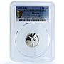 Mexico 1/10 onza Libertad Angel Independence KM-610 PR 69 PCGS silver coin 2011