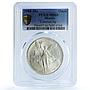Mexico 1 onza Libertad Angel of Independence KM-494.1 MS66 PCGS silver coin 1988