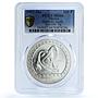 Mexico 100 pesos Guerrero Aguila KM-556 Precolombina MS 66 PCGS silver coin 1992