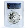 Liberia 10 dollars Mansell KM-75 Formula One Car PR 70 PCGS silver coin 1992