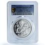 Liberia 10 dollars Aguri Suzuki KM-84 Formula One Car PR69 PCGS silver coin 1992