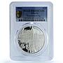 Liberia 20 dollars Amsterdam Netherlands Architecture PR69 PCGS silver coin 2000