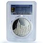 Liberia 20 dollars Dublin Ireland Architecture City PR 69 PCGS silver coin 2000
