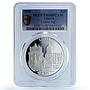 Liberia 20 dollars Lisbon Portugal Architecture City PR 68 PCGS silver coin 2000