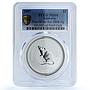 Australia 1 dollar Year Rat 2008 KM-1056a Lunar Series 1 MS 68 PCGS Ag coin 2007
