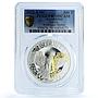Kazakhstan 500 tenge Burkit KM-568 Nomads Totems Bird PR70 PCGS silver coin 2022