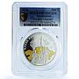 Kazakhstan 500 tenge Khanate Gilt KM-305 Anniversary PR 70 PCGS silver coin 2015