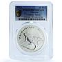 Ukraine 10 hryvnias Oleshkovsky Sands KM-759 Lizard PR 70 PCGS silver coin 2015
