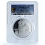 Belarus 20 roubles Troitsky Church Chernavchitsy KM-602 PR 70 PCGS Ag coin 2017