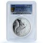 Belarus 20 roubles Squirrel KM-368 Wildlife Fauna PR 70 PCGS silver coin 2009