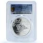 Belarus 20 roubles Yelnya KM-722 Reserves Fauna Bird PR 69 PCGS silver coin 2021