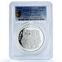 Belarus 20 roubles Eagle Owls KM-279 Fauna Bird PR 70 PCGS silver coin 2010