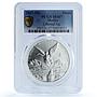Mexico 1 onza Libertad Angel of Independence KM-639 MS 67 PCGS silver coin 2007