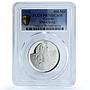 Cyprus 500 mils Refugee KM-45a Turkish Invasion PR 70 PCGS silver coin 1976