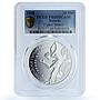 Belarus 20 roubles Figure Skating KM-185 Olympics PR 69 PCGS silver coin 2008