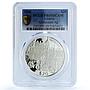 Liberia 20 dollars Amsterdam Netherlands Architecture PR69 PCGS silver coin 2000