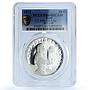 Haiti 50 gourdes Woman with Shell Mark Left KM-104.1 PR 64 PCGS silver coin 1973