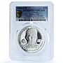 Liberia 10 dollars Damon Hill Formula One Car PR 70 PCGS silver coin 1994