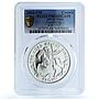 Isle of Man 1 crown Gandalf KM-1195 Lord of Rings PR 68 PCGS silver coin 2003