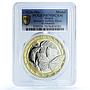 Mexico Monarch Butterfly Route Wildlife Fauna PR 70 PCGS bimetal medal ND (2024)