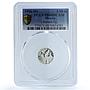 Mexico 1/20 onza Libertad Angel Independence KM-609 PR 68 PCGS silver coin 1996