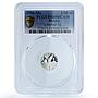 Mexico 1/20 onza Libertad Angel Independence KM-609 PR 69 PCGS silver coin 1996