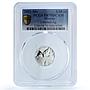 Mexico 1/10 onza Libertad Angel Independence KM-610 PR 70 PCGS silver coin 2001