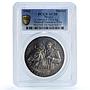 Mexico General Francisco Villa Grove-372a Horseman AU 55 PCGS silver medal 1960