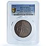 Germany Empire Leipzig Battle Patriotic Society SP 63 PCGS copper medal 1913