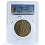 Germany Weimar Westphalia 50 millions mark Funck-641.3 MS65 PCGS brass coin 1923