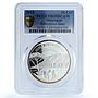Nicaragua 10 cordobas Subtropical Zone KM-120 Goat Tree PR 69 PCGS Ag coin 2018