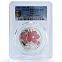 Portugal 7,5 euros Madeira KM-879a Ibero-American Flower PR 70 PCGS Ag coin 2017